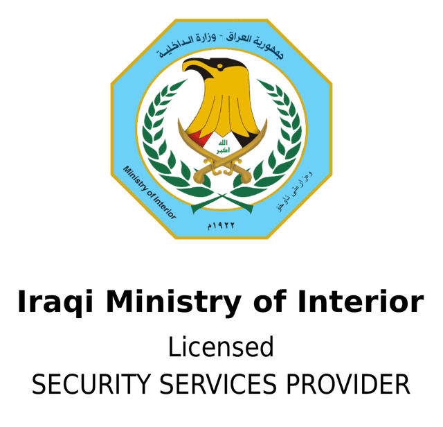 Iraqi Ministry of Interior — Licensed Security Services Provider
